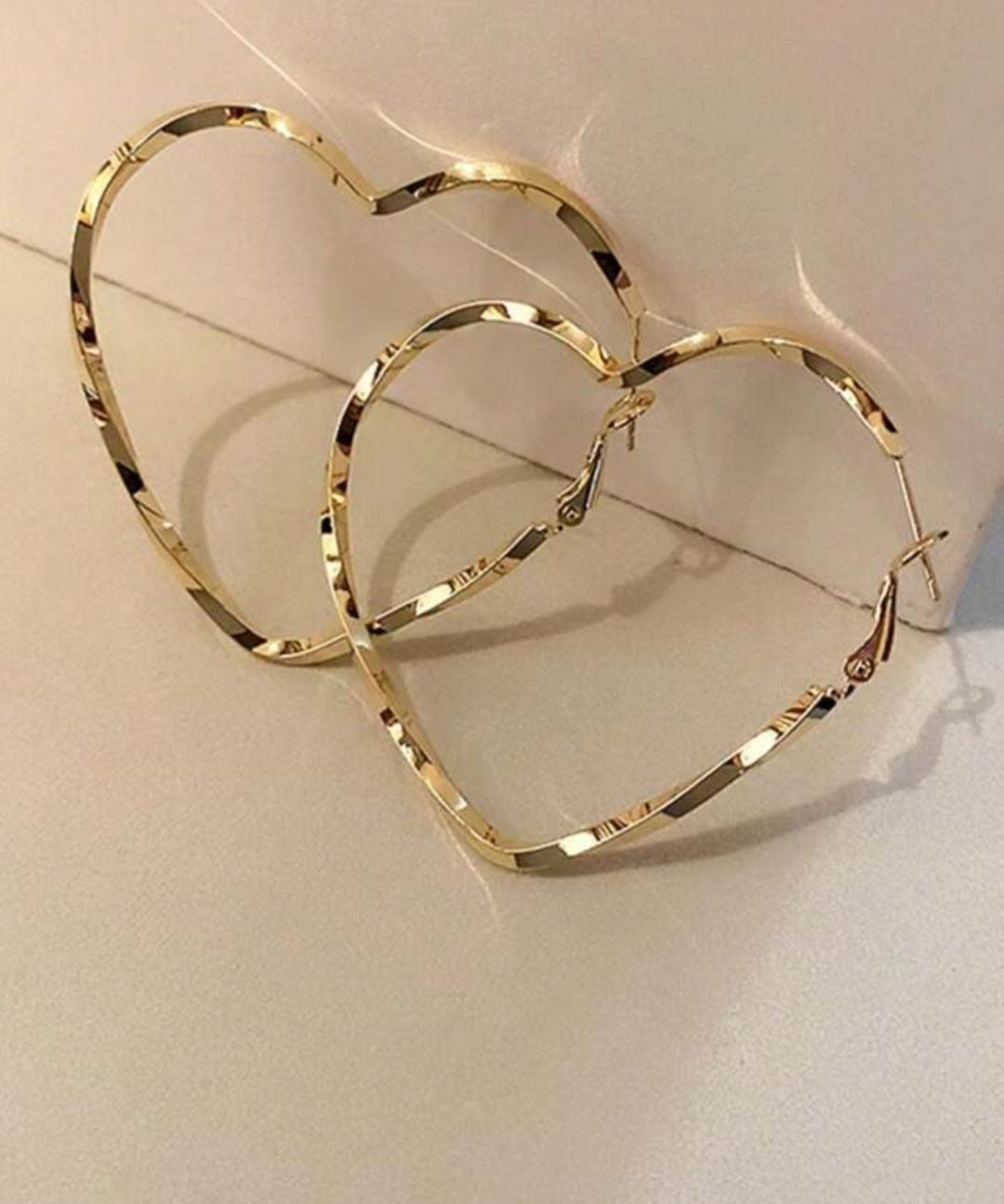 Heart Hoop Earrings