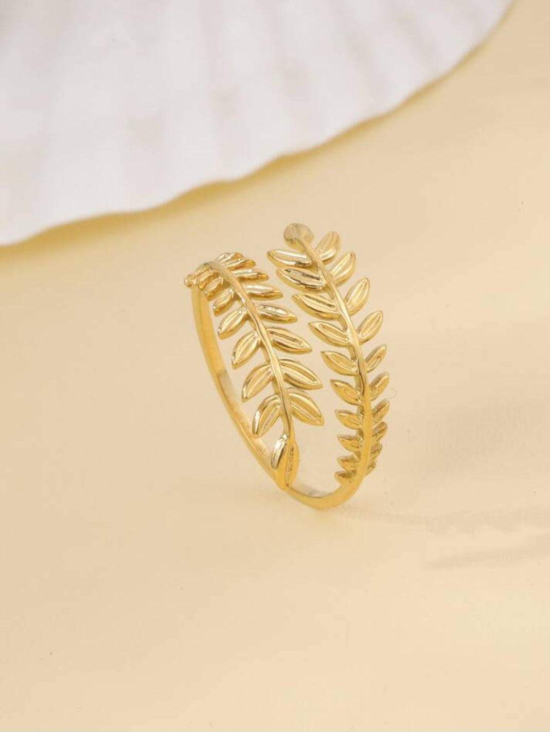 Gold leaf ring